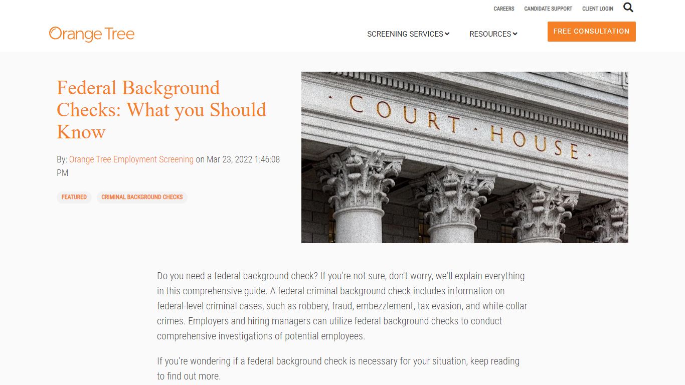 Federal Background Checks: What you Should Know